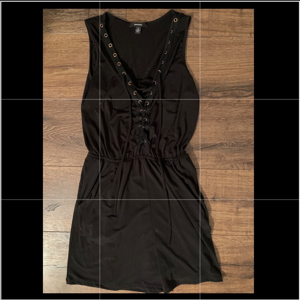 espresso black romper